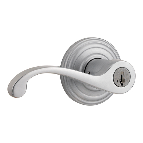 Commonwealth Keyed Entry Lever Satin Chrome