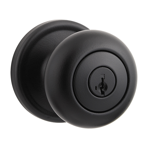 Hancock Keyed Entry Knob Iron Black