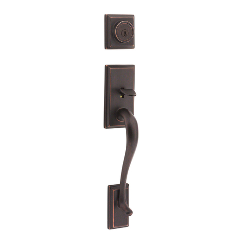 Hawthorne Exterior Double Cylinder Handleset Trim Venetian Bronze