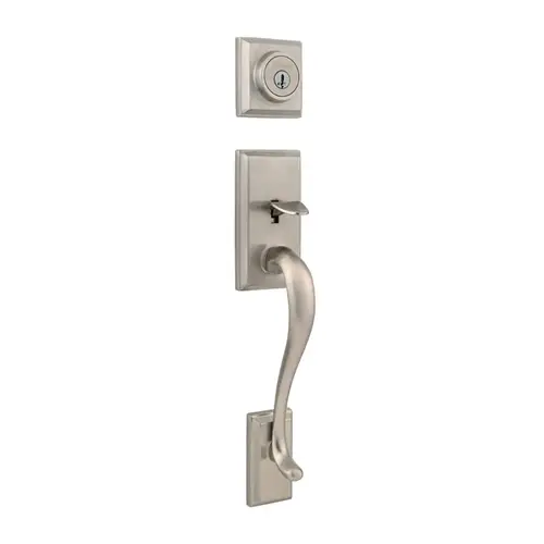 Hawthorne Exterior Double Cylinder Handleset Trim Satin Nickel