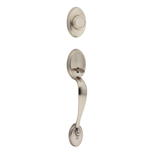 Chelsea Exterior Dummy Handleset Trim Satin Nickel Blackened