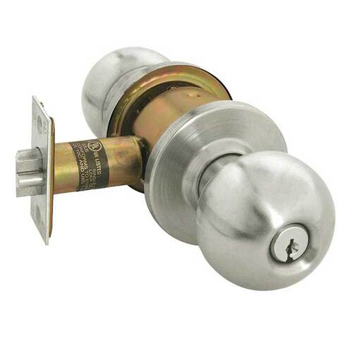 RK Series Cylindrical Knob Lock Satin Stainless Steel