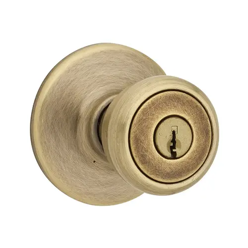 Tylo Keyed Entry Knob Satin Brass Blackened