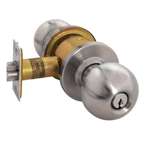 RK Series Cylindrical Knob Lock Bright Polished Brass