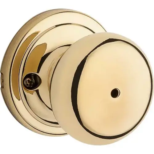 Signature Series Privacy Door Knob, Polished Brass