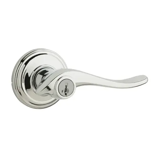 Avalon Keyed Entry Lever Bright Polished Chrome