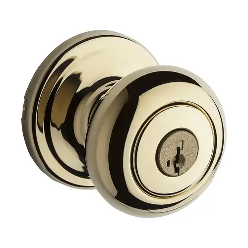 Hancock Keyed Entry Knob Lifetime Polished Brass