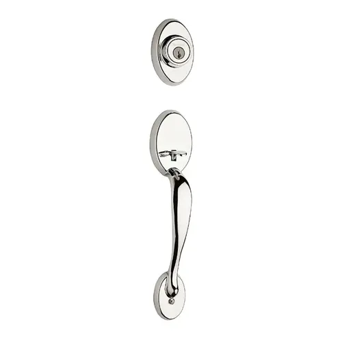 Chelsea Exterior Single Cylinder Handleset Trim Bright Polished Chrome