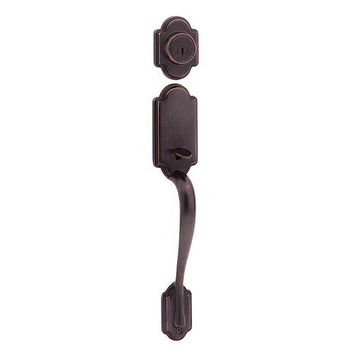 Arlington Exterior Double Cylinder Handleset Trim Venetian Bronze