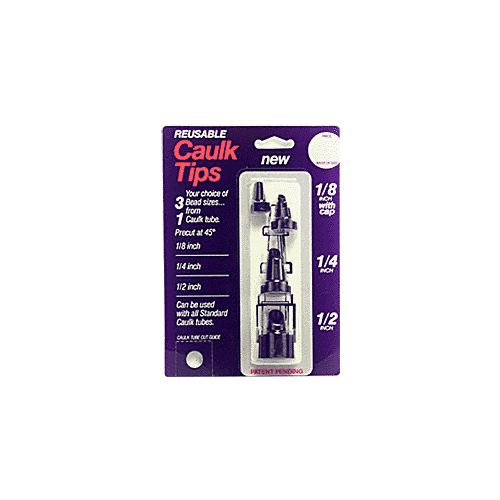 CRL CT45 Reusable Caulk Tips and Cap