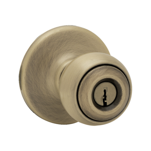 Polo Keyed Entry Knob Satin Brass Blackened