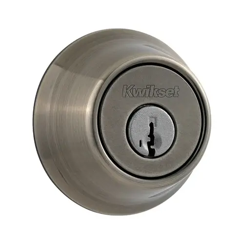 Kwikset 660-15A-SMT-RCAL-RCS 660 Single Cylinder Deadbolt Satin Nickel Blackened
