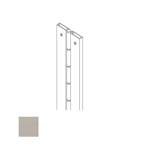 Full Surface Flush Mount Continuous Hinge Satin Stainless Steel