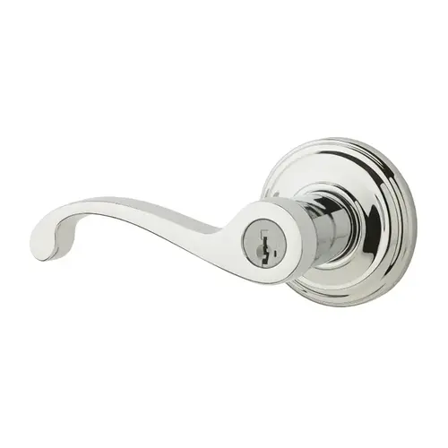 Commonwealth Keyed Entry Lever Bright Polished Chrome