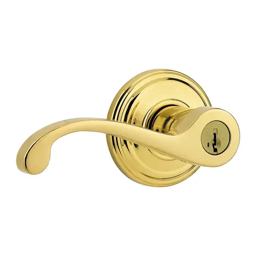 Commonwealth Keyed Entry Lever Lifetime Polished Brass