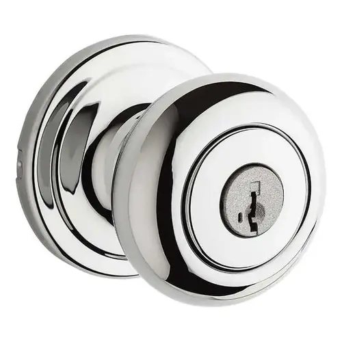 Hancock Keyed Entry Knob Bright Polished Chrome