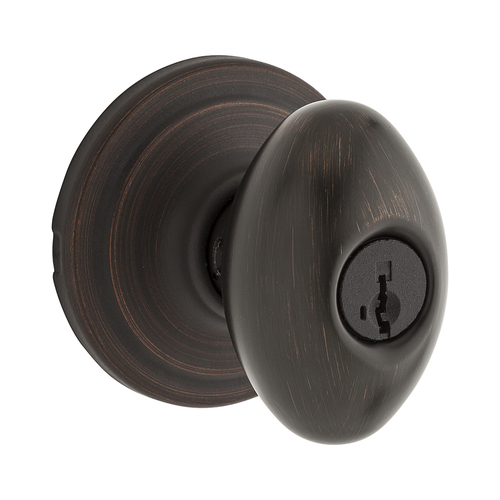 Laurel Keyed Entry Knob Venetian Bronze