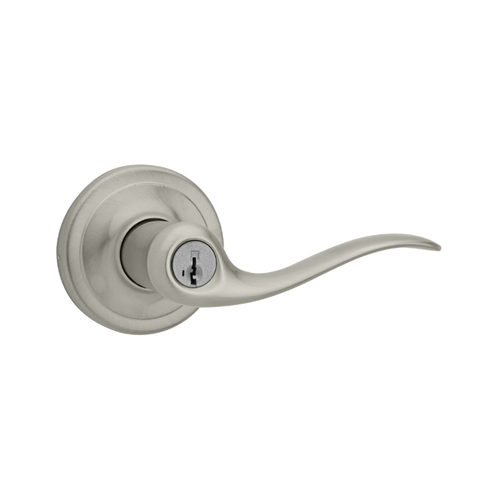 Tustin Keyed Entry Lever Satin Nickel