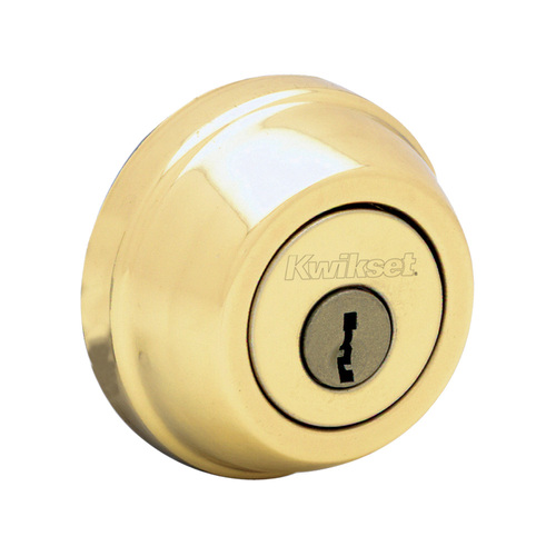 785 Double Cylinder Deadbolt Bright Polished Brass