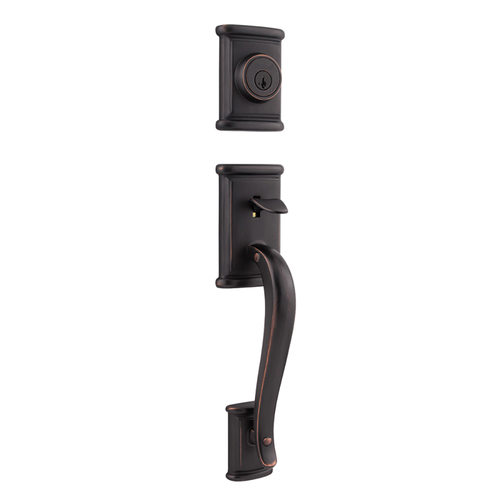 Ashfield Exterior Double Cylinder Handleset Trim Venetian Bronze