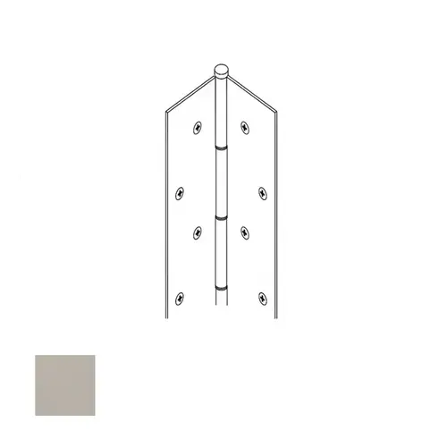 Full Mortise Edge Mount Continuous Hinge Satin Stainless Steel