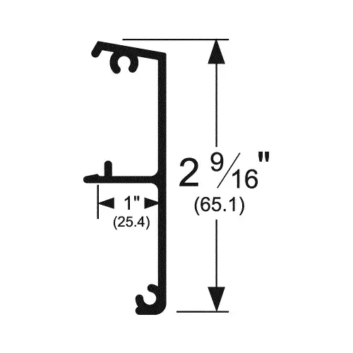 Pemko F134C72 72" Husky Fascia for 1-3/4" Door Clear Aluminum Finish