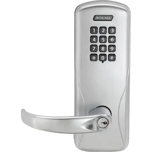 CO-100 Standalone Electronic Mortise Lock Satin Chrome