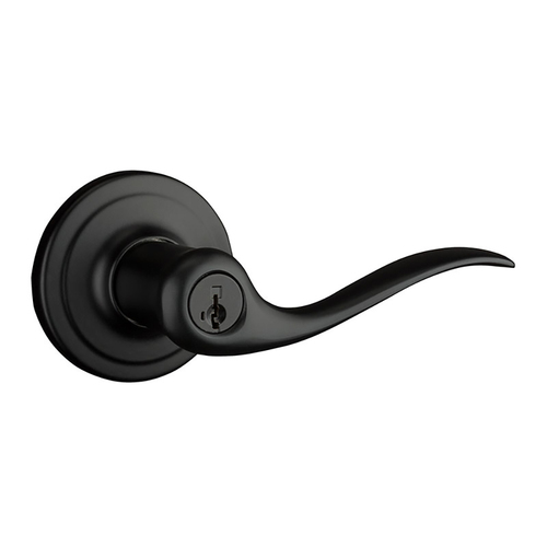 Tustin Keyed Entry Lever Iron Black