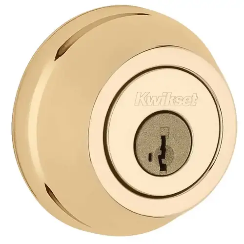 780 Single Cylinder Deadbolt Bright Polished Brass