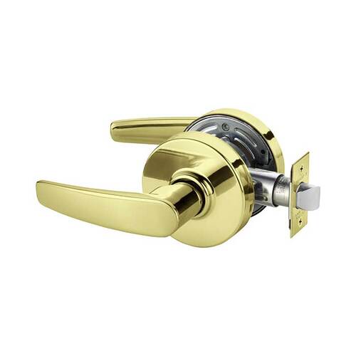 7 Line U15 Passage Lever Lockset Bright Polished Brass