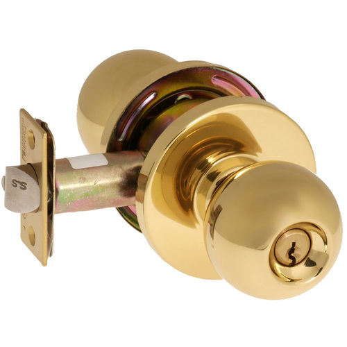 CK4455 Classroom Lockset Bright Polished Brass