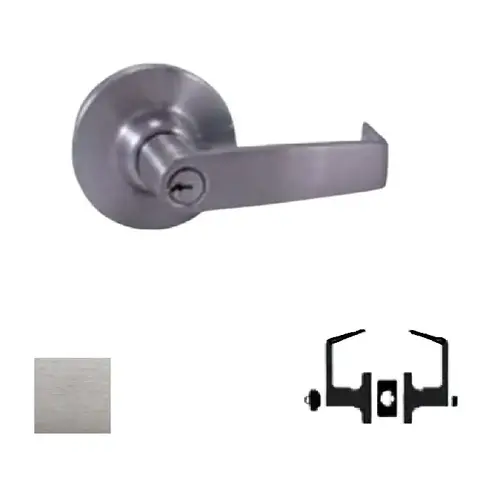 Z82SLFIC Entry Lever Lockset, SLFIC, Satin Chrome