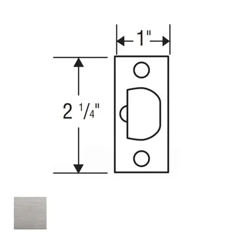 CL Series Dead Latch Satin Chrome