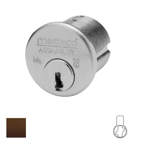 1" Mortise Cylinder, Biaxial, Sub-Assembled Oil Rubbed Dark Bronze