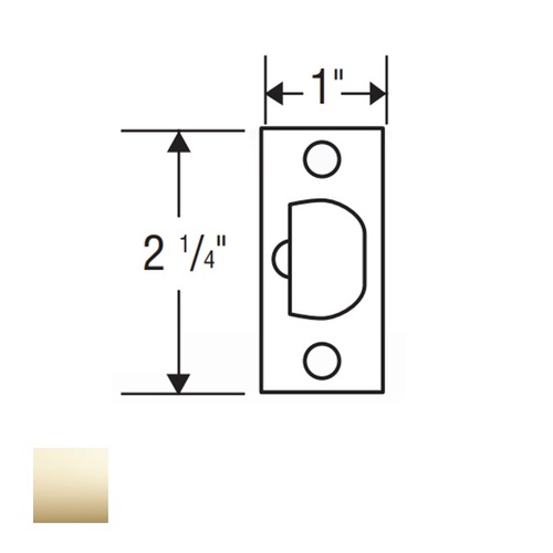 CL Series Dead Latch Bright Polished Brass