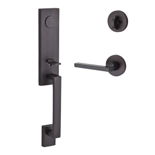 Seattle Handleset with Square Lever Venetian Bronze