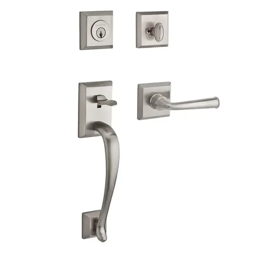 Napa Handleset with Federal Lever Satin Nickel