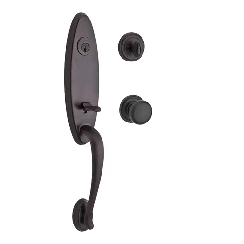 Chesapeake Handleset with Round Knob Venetian Bronze