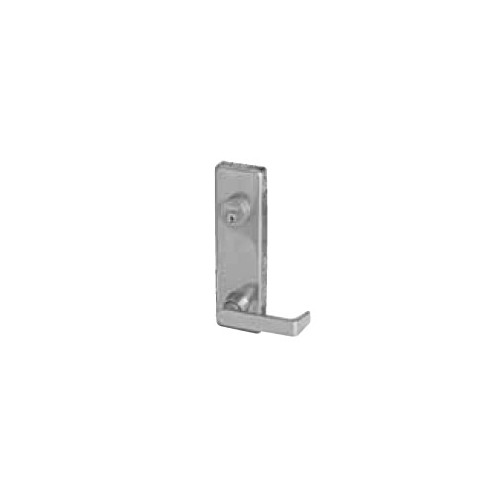 25 Series Exit Device Lever Trim, Satin Chrome