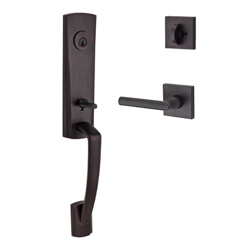 Miami Handleset with Tube Lever Venetian Bronze