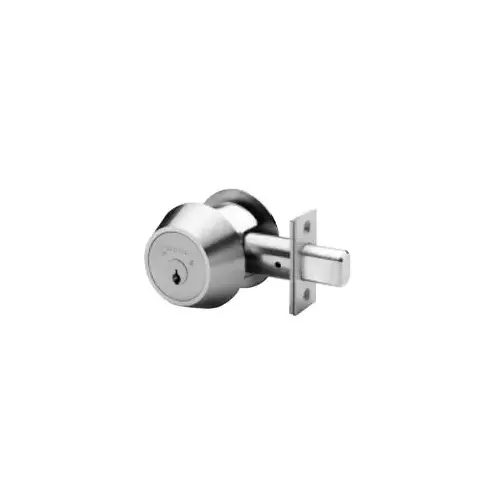 Double Cylinder Maxum Deadbolt-Biaxial, Sub-Assembled Satin Chrome