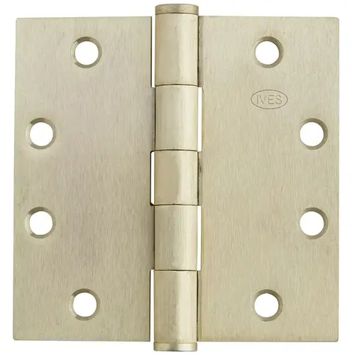 Standard Weight Plain Bearing Hinge NRP Clear Coated Bright Brass