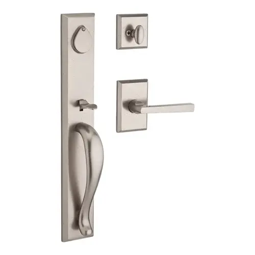 Longview Handleset with Taper Lever White Bronze