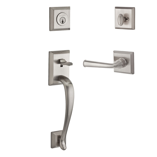 Napa Handleset with Federal Lever Satin Nickel