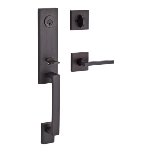 Seattle Handleset with Square Lever Venetian Bronze