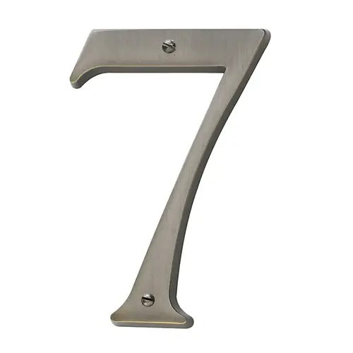 House Number 7 Antique Nickel