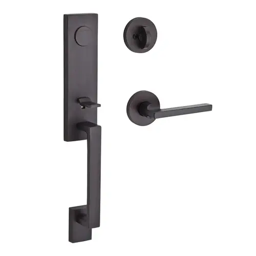 Seattle Handleset with Square Lever Venetian Bronze