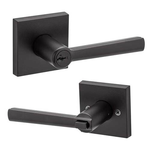 Montreal Keyed Entry Lever Iron Black