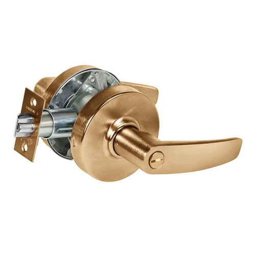 7 Line U65 Privacy Lever Lockset Satin Bronze