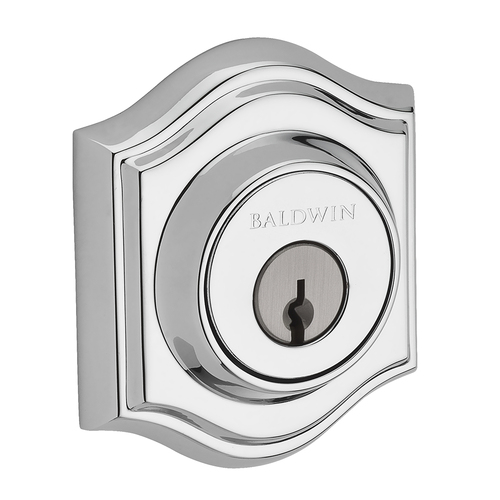 Traditional Arch Reserve Deadbolt Polished Chrome